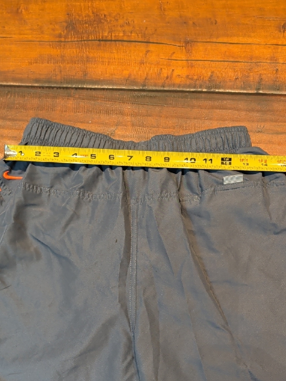 Nike Men’s Gray Athletic Shorts with Orange Accents - Picture 8 of 9